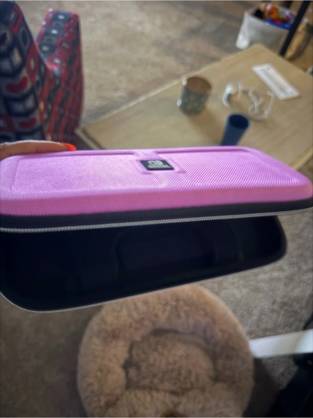 Purple Hard Shell Electronics Carrying Case